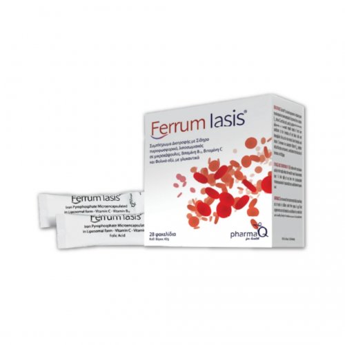PharmaQ Ferrum Iasis Συμπλήρωμα Διατροφής Σιδήρου, 28 φακελάκια